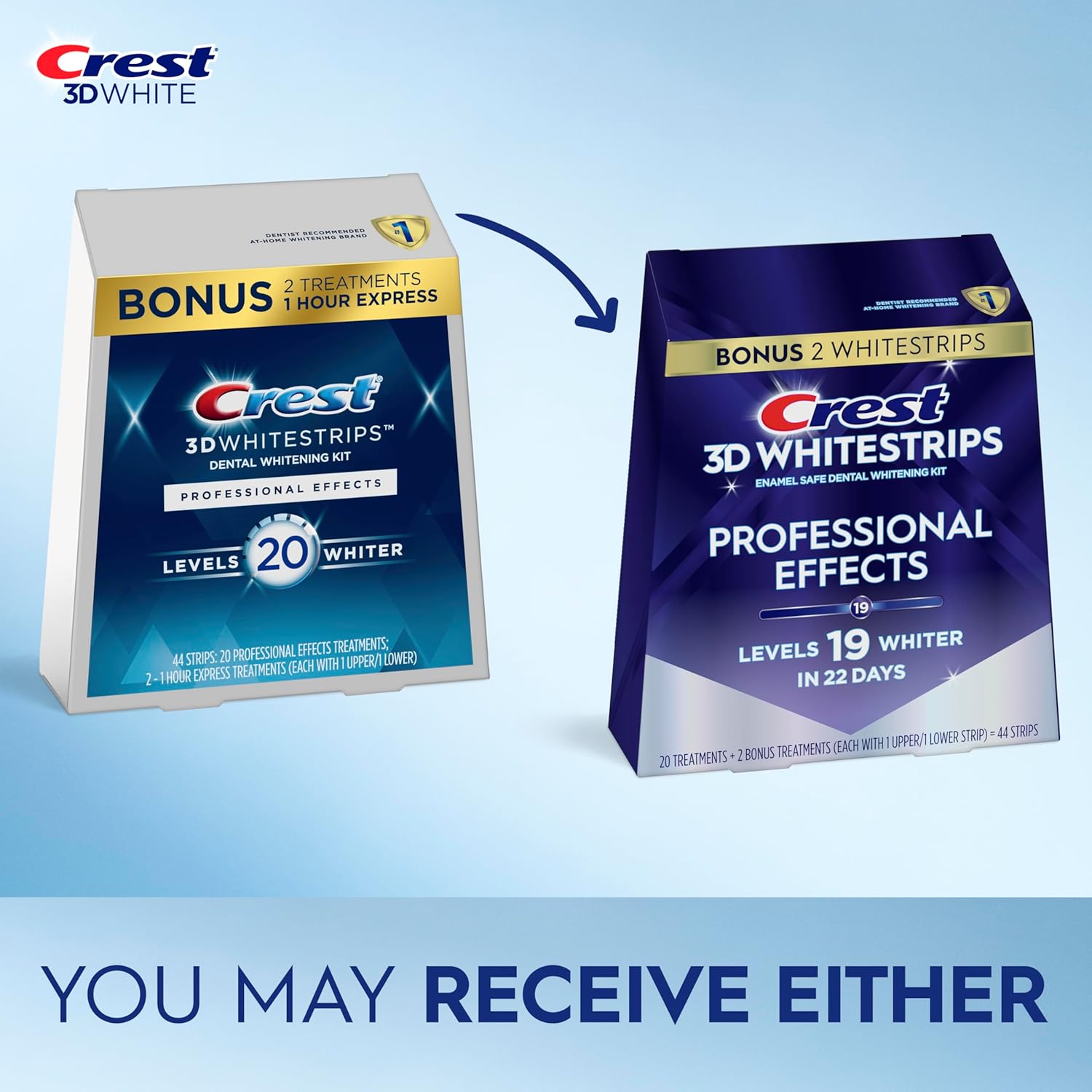 Crest 3D Whitestrips box front