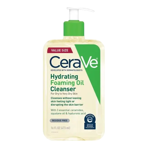 CeraVe Hydrating Foaming Oil Cleanser bottle